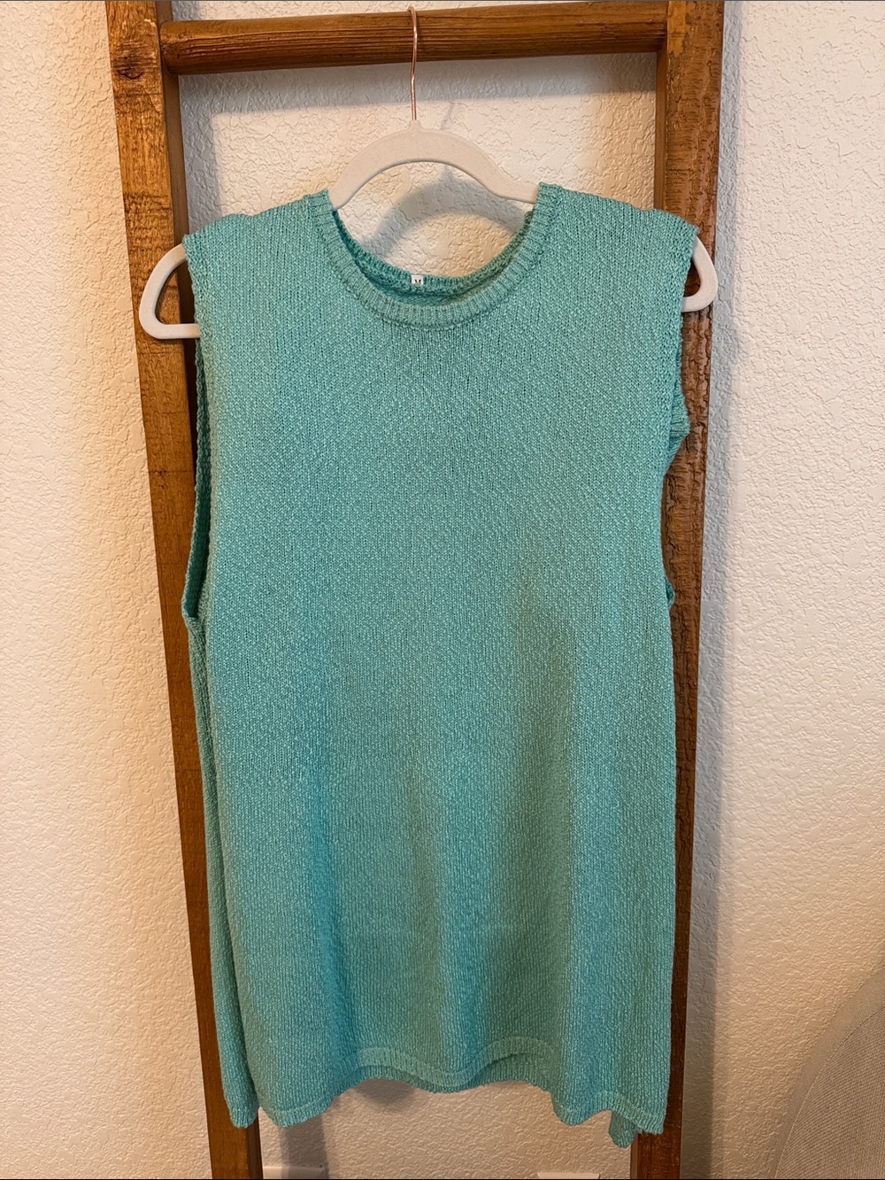 Sleeveless Knit set  in Aqua